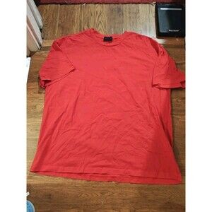 Fear Of God Seventh Collection T Shirt XL Raw Crew Neck Tee Red Cotton Oversized
